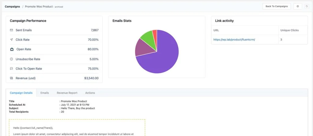 example of crm data metrics