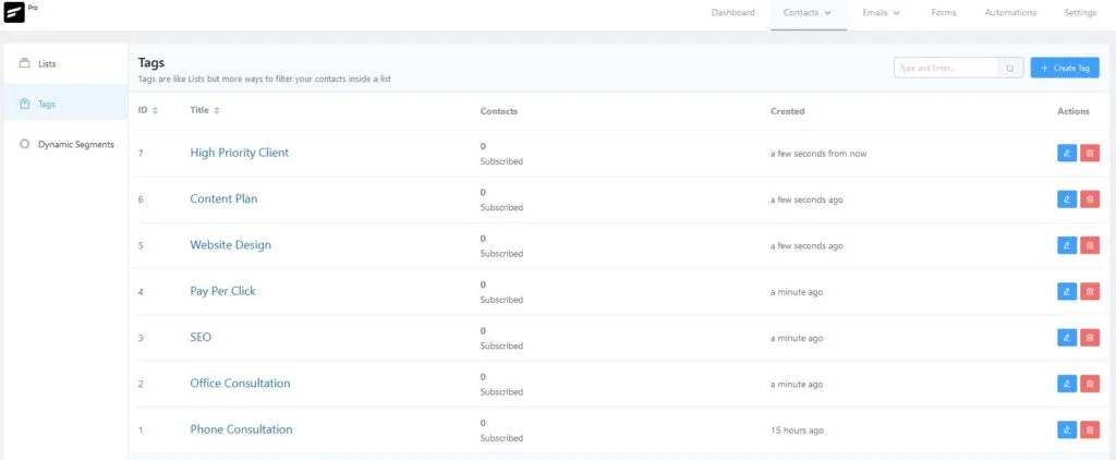 example of crm tag